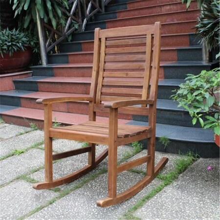 International Caravan Acacia Trinidad Porch Rocker - Brown VF4109